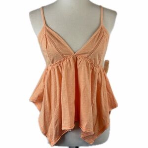 Aerie Beautiful Nights Babydoll Tank Top Size M Hanky Hem Y2K Soft Girl Boho